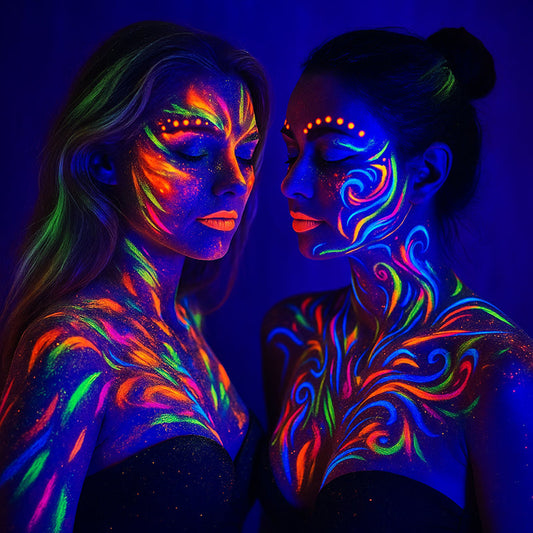 Black Lights in UV Body Painting and Face Art