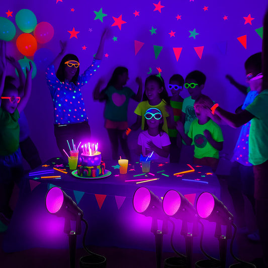 How to Create the Ultimate Neon Party with Black Light Spotlights