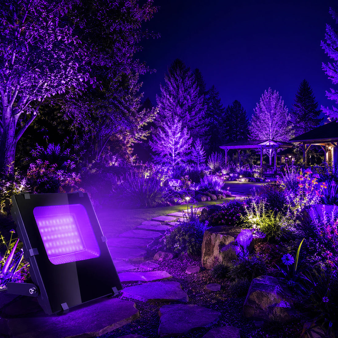How to Install Black Light Flood Lights Outdoors