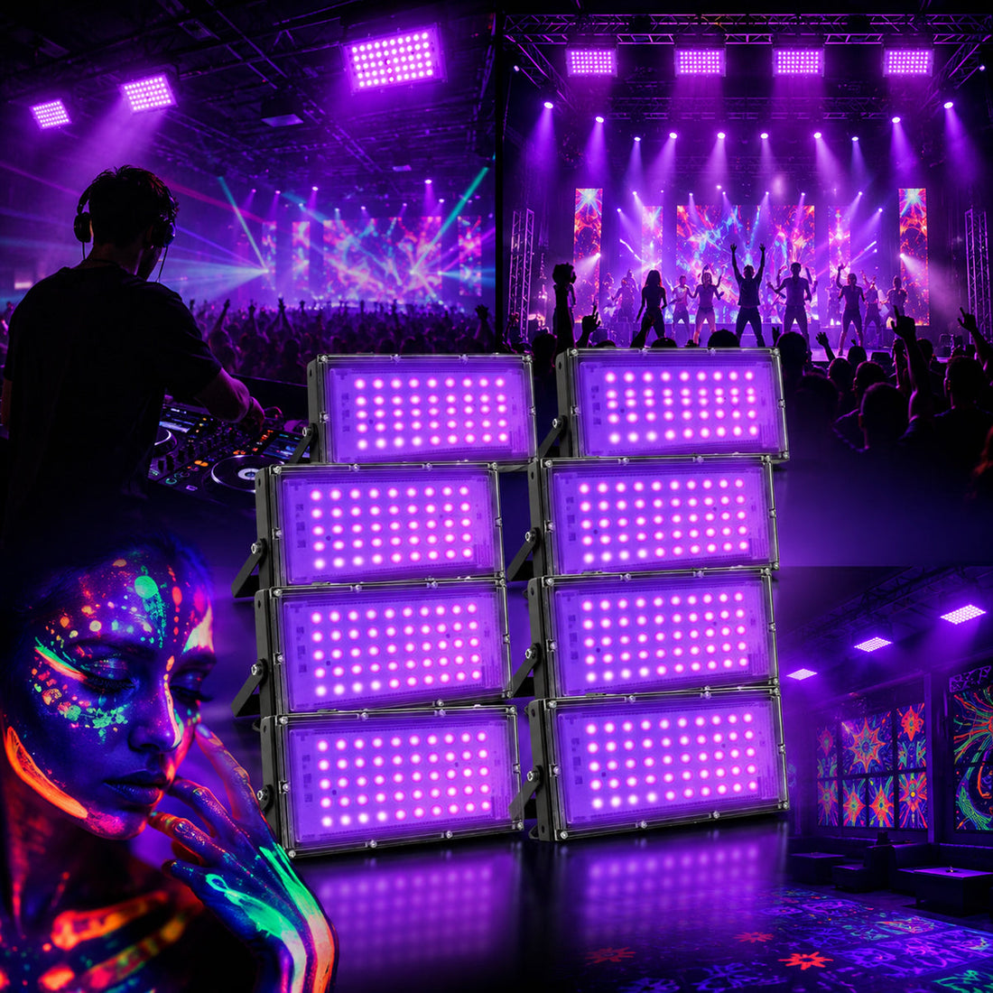 Using UV Flood Lights for Stage & DJ Lighting