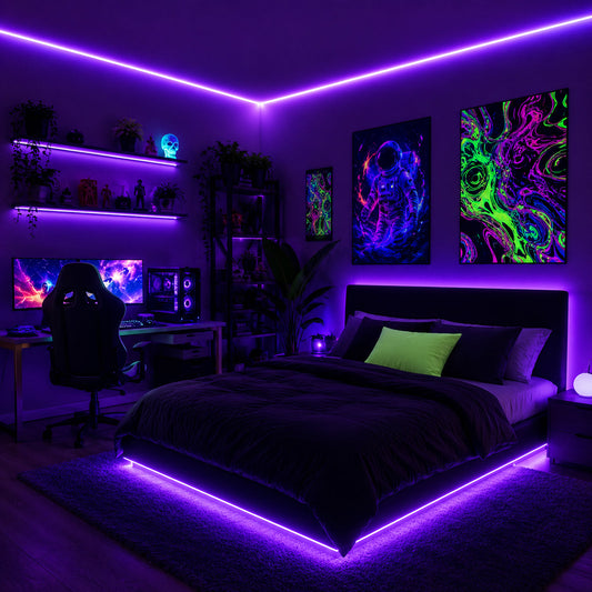 10 Creative UV LED Strip Ideas for Your Bedroom