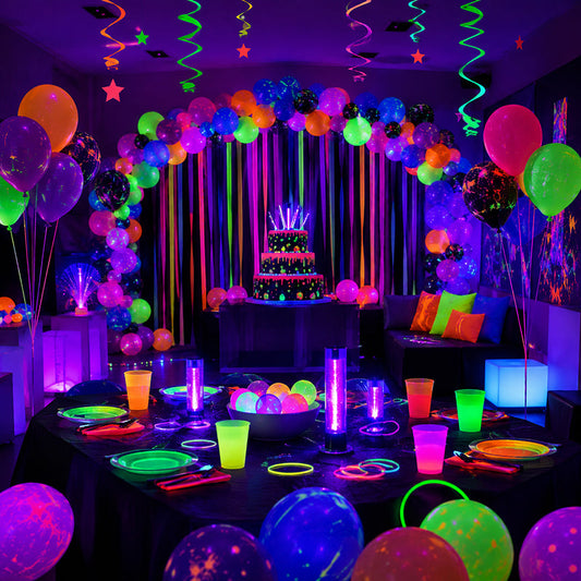 How to Create an Amazing Black Light Birthday Party at Home