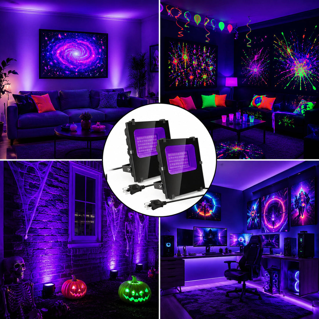 How to Safely Use Black Light Flood Lights at Home