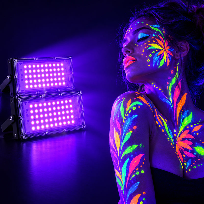 How Far Away Should a Black Light Be from Fluorescent Paint?