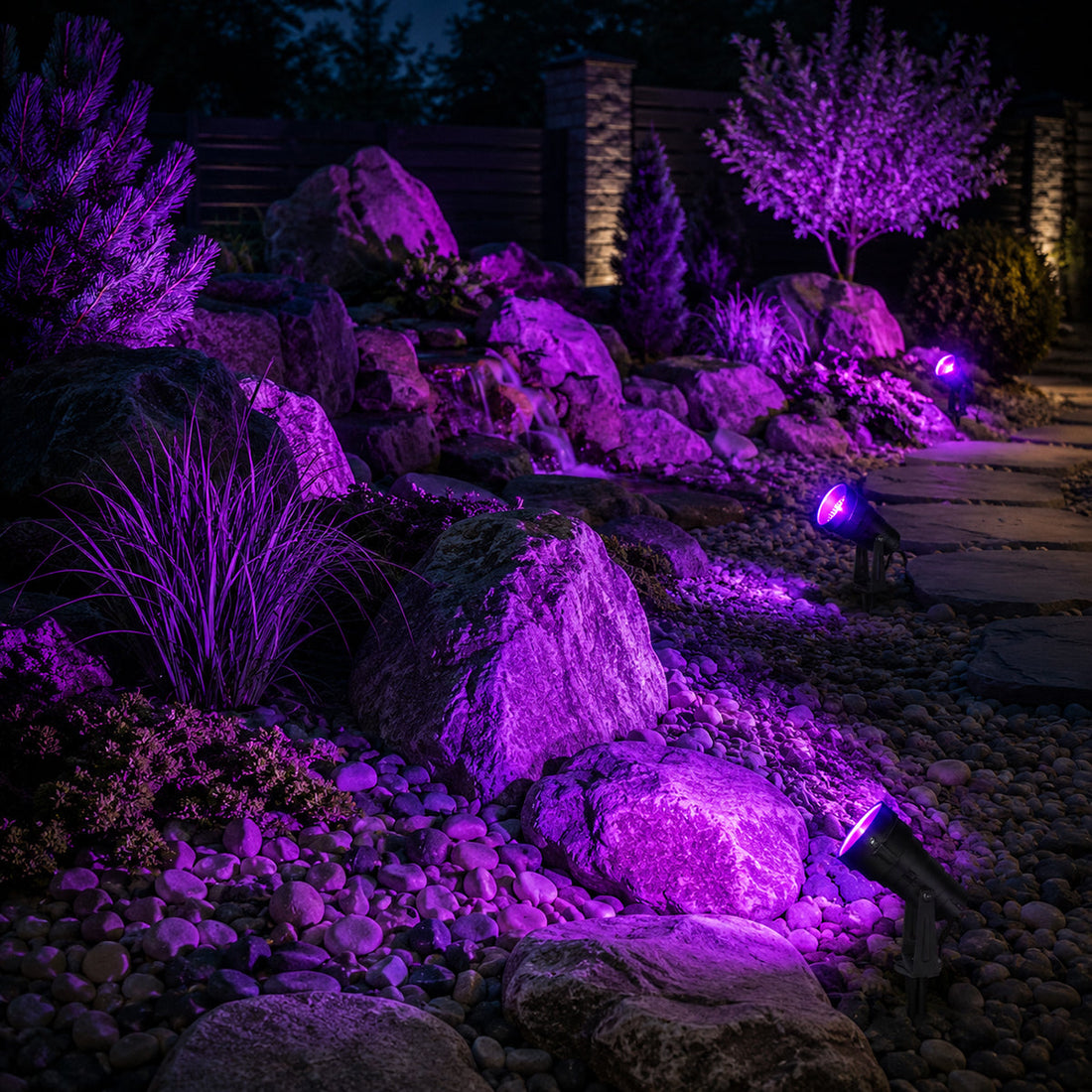 How to Use UV Spotlights for Landscape Effects