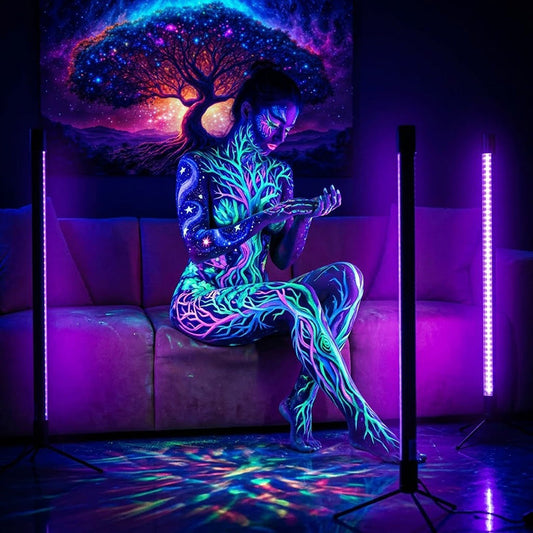 Black Light Bars for Body Paint and Neon Art