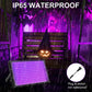 Waygor 200W LED Black Lights for Glow Party - Waygor IP65 Waterproof UV Blacklight Floodlight 395nm Black Light Spotlight Purple Black light Flood Light Fluorescent UV Light Lamp for Halloween Decor (2 Pack)