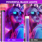 4ft Black Light Bar 100W - Waygor Strong Blacklight Bar Super Bright LED Black Lights for Glow Party High Power UV Light Bar for Body Paint Wall Art Photography Neon Tapestry Party Halloween (2 Pack)