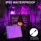 Waygor 300W LED Black Lights for Glow Party - Waygor IP65 Waterproof UV Blacklight Floodlight 395nm Black Light Spotlight Purple Black light Flood Light Fluorescent UV Light Lamp for Halloween Decor (2 Pack)