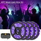 Waygor 65ft LED Black Light Strip Kit, Blacklight Strip Lights 395nm to 405nm UV Black Light LED Strips Flexible 12V Blacklights Non-waterproof Black Lights for Bedroom Glow Party Halloween