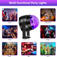 Waygor 6W UV Black Light with Disco Ball Effect – Sound Activated Strobe Light with Remote Control, Ideal for Glow Parties, Halloween, Christmas, Birthdays & Home Decorations – 1 Pack