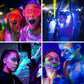 Waygor 120W LED Black Lights Outdoor, High Power Black Light Flood Lights Waterproof IP66 Blacklight Flood Light 395nm Plug in Black Light Spotlight for Glow Party Large Space, Halloween (2 Pack)