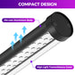 Waygor 72W Black Light Bar - Upgraded 4ft Blacklight Bar 395nm to 405nm LED Black Lights Premium Floor Stand UV Light Bar with 6ft Cord, Plug , Switch for Glow Party, Halloween (1 Pack)